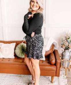 No Ship Drop Ship GHG- Shop Singles Rock Your Bodysuit In Black Ribbed Knit (GHG-S)