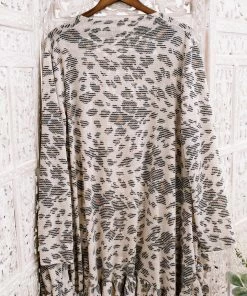 No Ship Drop Ship Running Wild Subtle Animal Print Cardigan (GHG-S, L)