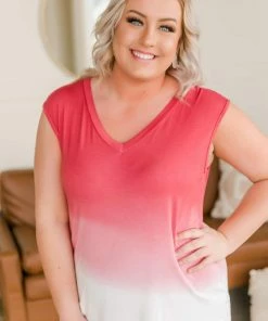 No Ship Drop Ship Simply Sunrise Sleeveless Top