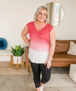 No Ship Drop Ship Simply Sunrise Sleeveless Top