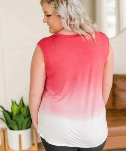 No Ship Drop Ship Simply Sunrise Sleeveless Top