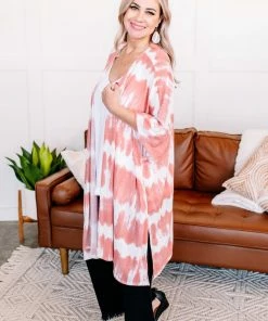 No Ship Drop Ship Skip A Beat Cardigan In Coral Ombre (GHG-S) Outerwear + Layers 11 No Ship Drop Ship Skip A Beat Cardigan In Coral Ombre (GHG-S) Outerwear + Layers