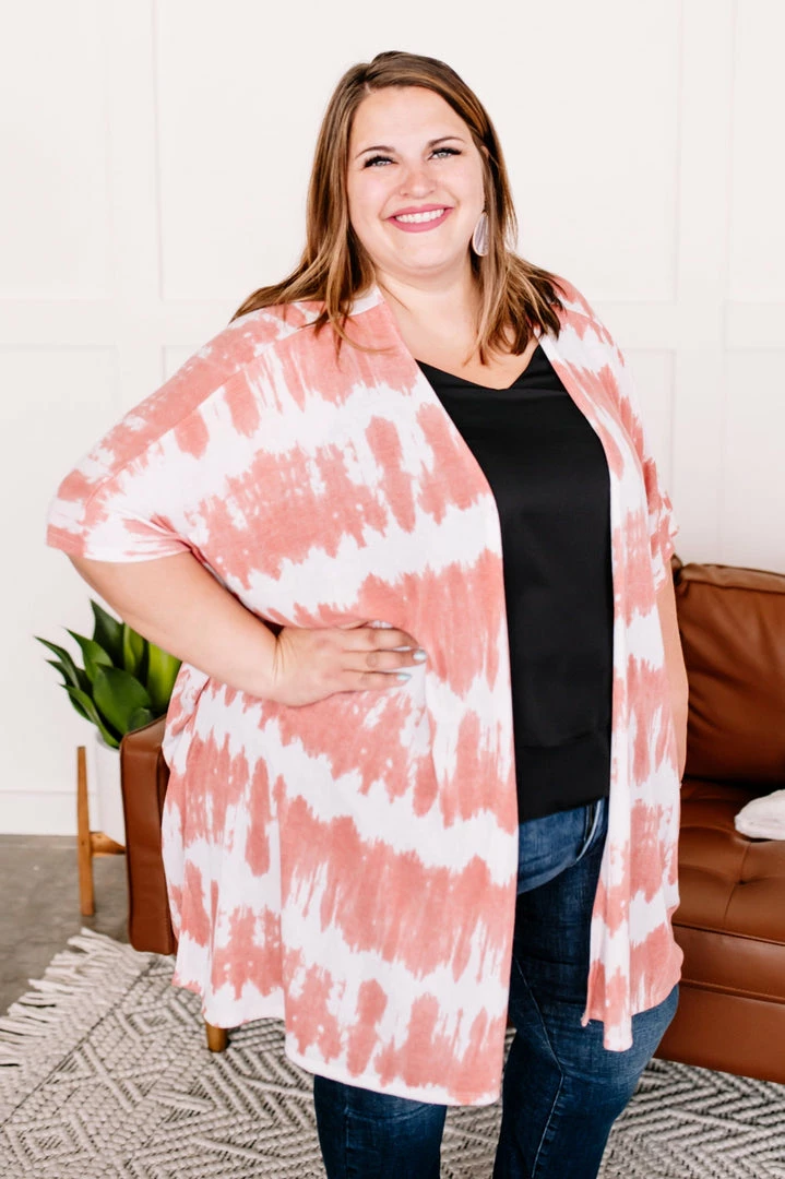 No Ship Drop Ship Skip A Beat Cardigan In Coral Ombre (GHG-S) Outerwear + Layers 4 No Ship Drop Ship Skip A Beat Cardigan In Coral Ombre (GHG-S) Outerwear + Layers