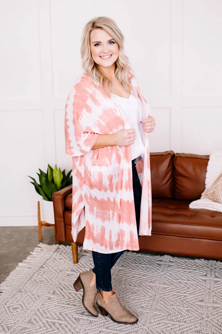 No Ship Drop Ship Skip A Beat Cardigan In Coral Ombre (GHG-S) Outerwear + Layers 7 No Ship Drop Ship Skip A Beat Cardigan In Coral Ombre (GHG-S) Outerwear + Layers