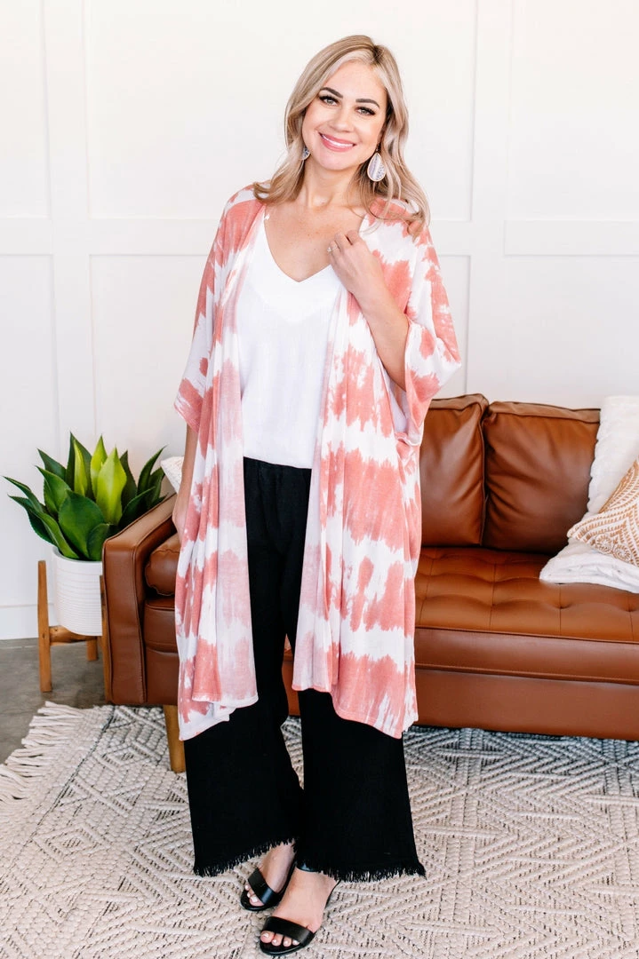 No Ship Drop Ship Skip A Beat Cardigan In Coral Ombre (GHG-S) Outerwear + Layers 9 No Ship Drop Ship Skip A Beat Cardigan In Coral Ombre (GHG-S) Outerwear + Layers