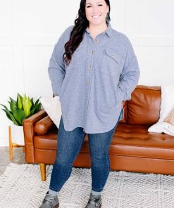 No Ship Drop Ship Stocking Full Of Coal Fleece Shirket In Sky Blue (GHG-S) Tops