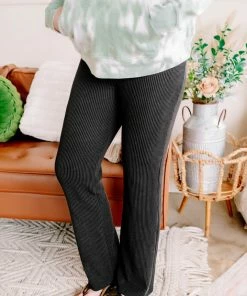 No Ship Drop Ship Straight To The Point Ribbed Dressy Yoga Pants (GHG-S) GHG- Shop Singles