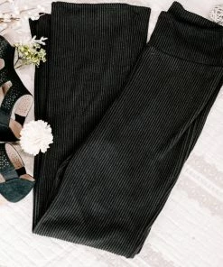 No Ship Drop Ship Straight To The Point Ribbed Dressy Yoga Pants (GHG-S) GHG- Shop Singles