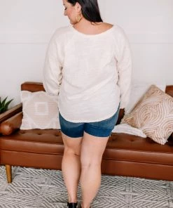 No Ship Drop Ship Turn Me Loose Crochet Sleeve Top In Natural (GHG-S) 17 No Ship Drop Ship Turn Me Loose Crochet Sleeve Top In Natural (GHG-S)