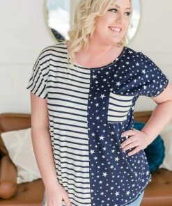 No Ship Drop Ship Apparel We're All Stars And Stripes Tee