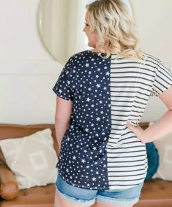 No Ship Drop Ship Apparel We're All Stars And Stripes Tee