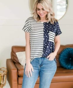 No Ship Drop Ship Apparel We're All Stars And Stripes Tee