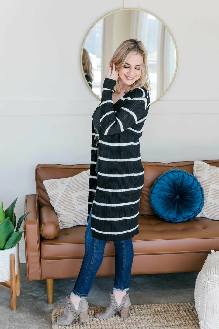 No Ship Drop Ship Wrap Me In Stripes Cardigan 1 No Ship Drop Ship Wrap Me In Stripes Cardigan