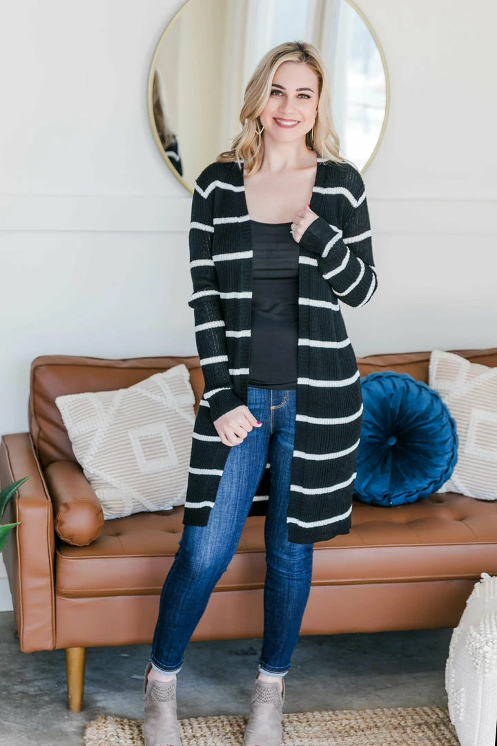 No Ship Drop Ship Wrap Me In Stripes Cardigan 6 No Ship Drop Ship Wrap Me In Stripes Cardigan