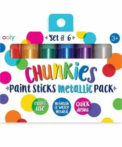 OOLY Chunkies Paint Sticks Metallic - Set Of 6