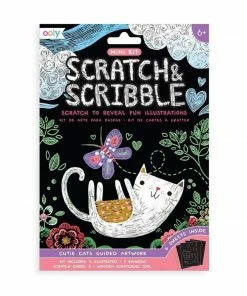 OOLY Mini Scratch & Scribble Art Kit: Cutie Cats Motherhood + Moments
