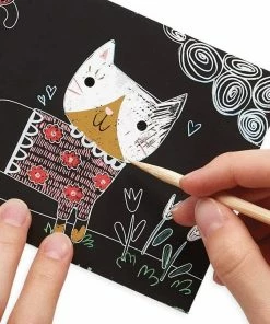 OOLY Mini Scratch & Scribble Art Kit: Cutie Cats Motherhood + Moments