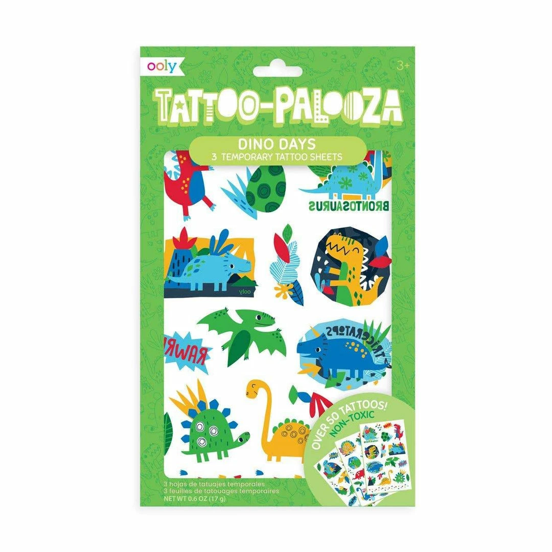 OOLY Tattoo Palooza Temporary Tattoo: Dino Days Motherhood + Moments 1 OOLY Tattoo Palooza Temporary Tattoo: Dino Days Motherhood + Moments