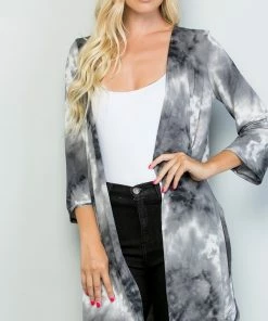 Boutique Simplified Faded To Perfection Kimono Cardigan