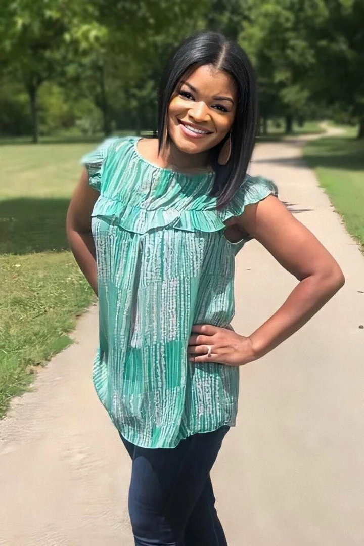 Boutique Simplified Open Pastures Shirred Woven Top 9 Boutique Simplified Open Pastures Shirred Woven Top