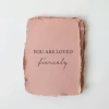 Paper Baristas "You Are Loved, Fiercely." Love/Friendship Card Lifestyle + Home