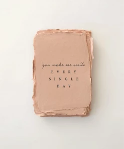 Paper Baristas Lifestyle + Home "You Make Me Smile. Every. Single. Day" Love/Friendship Card