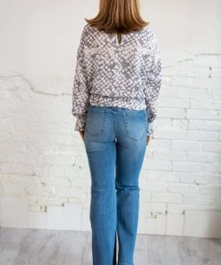 Paper Crane Tops Chaivo Animal Dot Woven Top (GHG-S)