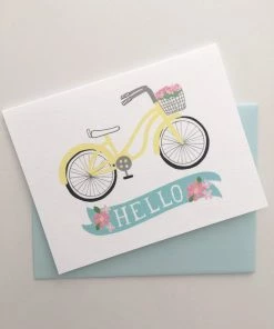 Pen & Paint Blank Card: Hello Bicycle Lifestyle + Home