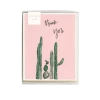 Pen + Pillar Pink Cactus Thank You Card - Set Of 8