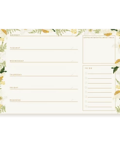 Pen + Pillar Jasmine Weekly Notepad Lifestyle + Home