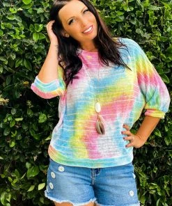 Boutique Simplified Pixie Dust Loose Knit Top