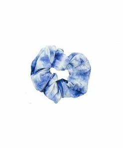 Pomchies LLC Jewelry + Handbags + Accessories Single Scrunchie - Indigo Tie Dye