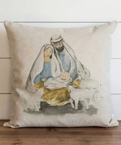 Porter Lane Home Away In A Manger Pillow Cover.