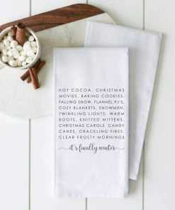 Porter Lane Home Its Finally Christmas Tea Towel.