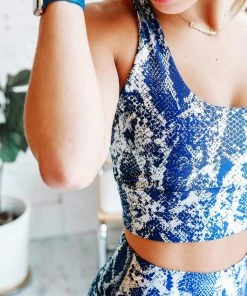 Rae Mode Singing Every Verse Metallic Sports Bra In Blue Apparel 11 Rae Mode Singing Every Verse Metallic Sports Bra In Blue Apparel