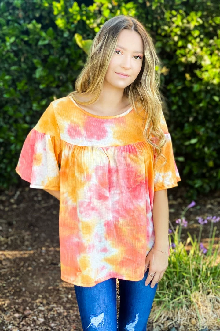 Boutique Simplified Ray Of Sunshine Ruffle Short Sleeve Top 9 Boutique Simplified Ray Of Sunshine Ruffle Short Sleeve Top