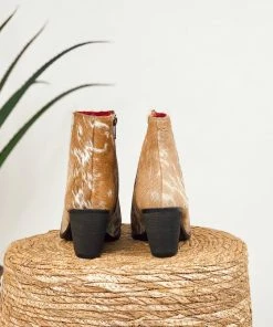 Apparel Alcala Richard Hide Booties In Tan