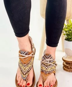 Apparel Very G Rock With Me Sandals In Cream