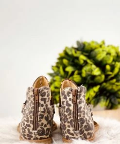 Apparel Very G Rock With Me Sandals In Tan Leopard