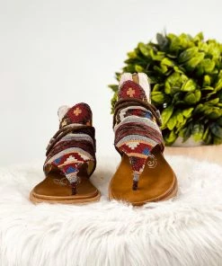 Apparel Very G Rock With Me Sandals In Tan Leopard