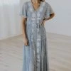 Apparel Roolee Blue Floral Summer Days Maxi Dress