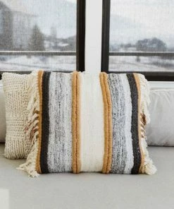 Grey House Goods Sales Shop 12 Roolee Bienvenue Textured Pillow