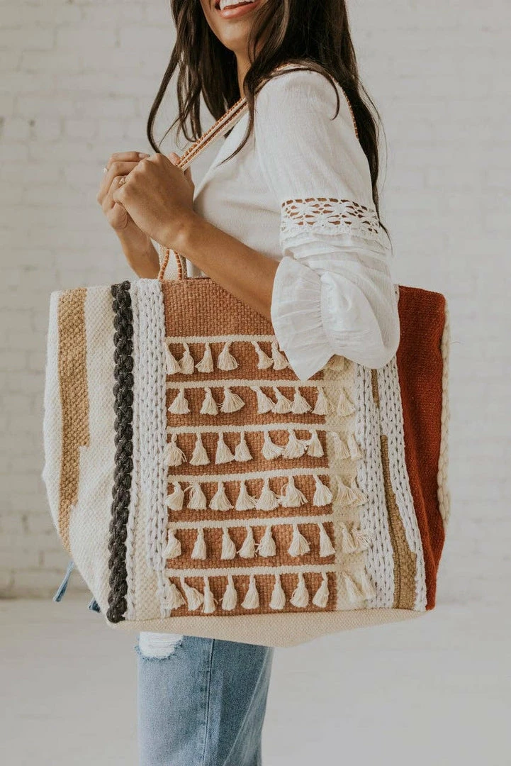 Roolee Culebra Woven Tote Apparel 1 Roolee Culebra Woven Tote Apparel