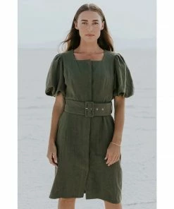 Roolee Simmons Belted Dress Apparel