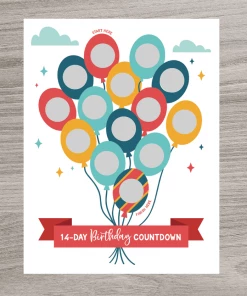 Scratch Away Gifts Scratch OFF 14-Day Birthday Advent Calendar