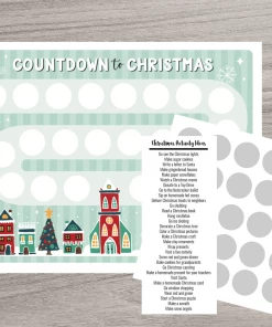 Scratch Away Scratch OFF Christmas Advent Calendar