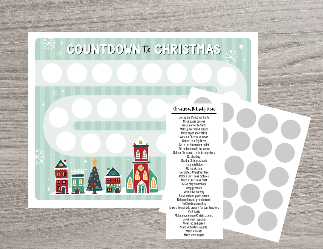 Scratch Away Scratch OFF Christmas Advent Calendar 1 Scratch Away Scratch OFF Christmas Advent Calendar