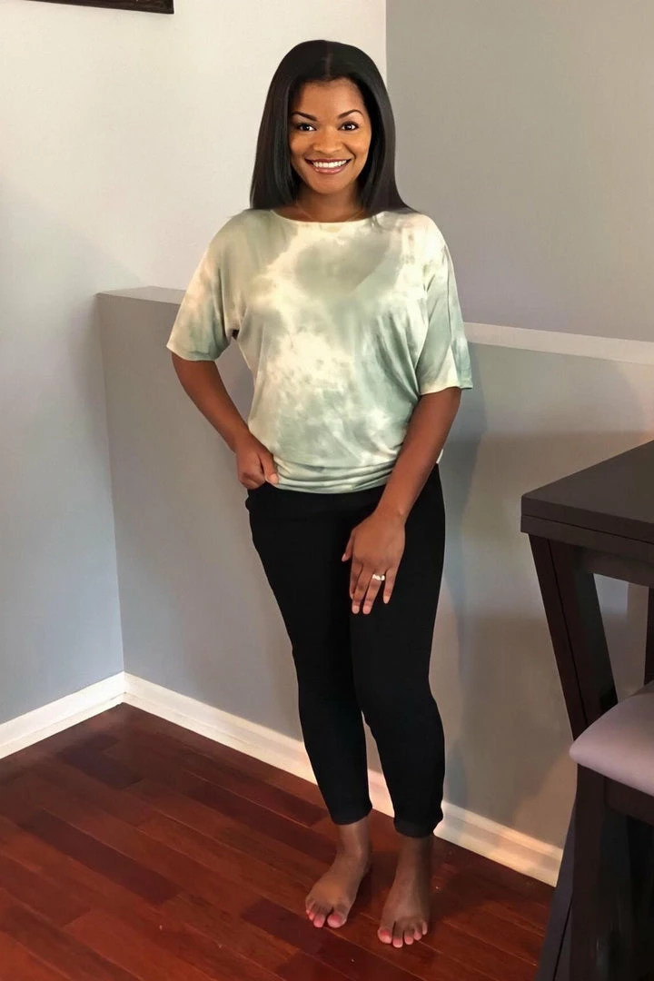 Boutique Simplified Sea Mist Tie Dye Ruched Top 3 Boutique Simplified Sea Mist Tie Dye Ruched Top