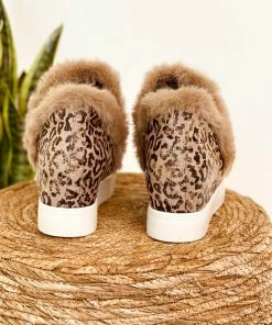 Very G Shantell Wedge Sneaker In Taupe Apparel