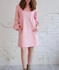 She & Sky Dresses + Skirts + Jumpsuits Madeline Sweatshirt Dress (GHG-M)
